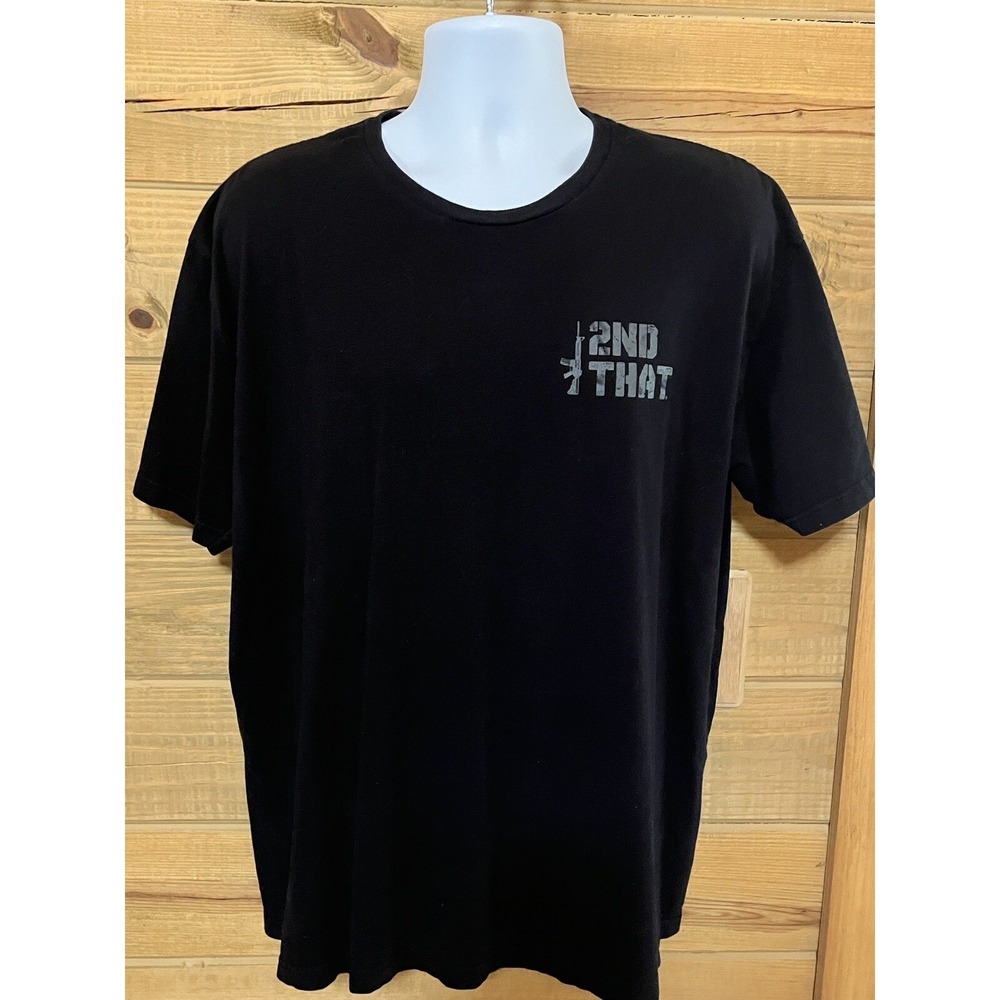 Shield Republic Men's I 2nd That T- Shirt Size XXL Black